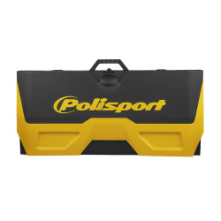 Tapis récupérateur pliable POLISPORT Bike Mat bicolore jaune/noir 