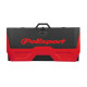 Tapis récupérateur pliable POLISPORT Bike Mat bicolore rouge/noir 