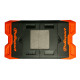Tapis récupérateur pliable POLISPORT Bike Mat bicolore orange/noir 