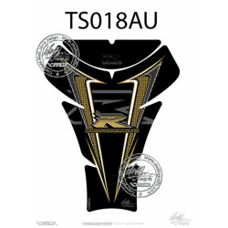 Protection de réservoir MOTOGRAFIX 2pcs noir/or Suzuki GSXR