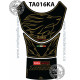 Protection de réservoir MOTOGRAFIX 3pcs noir/or Aprilia Tuono