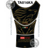 Protection de réservoir MOTOGRAFIX 3pcs noir/or Aprilia Tuono