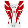 Protection de réservoir MOTOGRAFIX 2pcs blanc/rouge Aprilia Tuono
