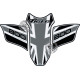 Protection de réservoir MOTOGRAFIX 3pcs noir/gris Triumph Tiger800