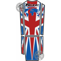 Protection de réservoir MOTOGRAFIX 5pcs bleu/rouge Triumph Tiger 1200 Explorer
