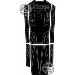 Protection de réservoir MOTOGRAFIX 5pcs noir/gris Triumph Tiger 1200 Explorer