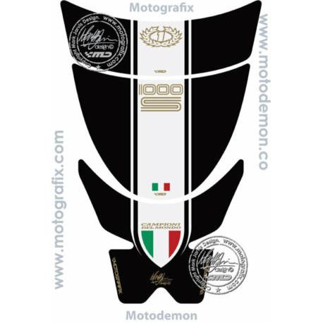 Protection de réservoir MOTOGRAFIX 2pcs noir Ducati Sport Classic