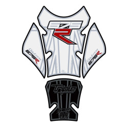 Protection de réservoir MOTOGRAFIX 4pcs noir/blanc Triumph 675