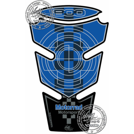 Protection de réservoir MOTOGRAFIX 2pcs bleu BMW F800R