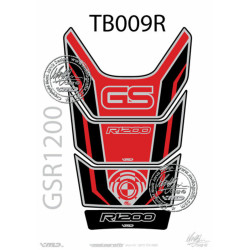 Protection de réservoir MOTOGRAFIX 4pcs rouge BMW R1200GS