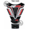 Protection de réservoir MOTOGRAFIX 5pcs noir/rouge/blanc Motorrad Motorsports RR BMW S1000RR