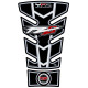 Protection de réservoir MOTOGRAFIX 2pcs noir Yamaha FZ8
