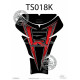 Protection de réservoir MOTOGRAFIX 2pcs noir/rouge Suzuki GSXR
