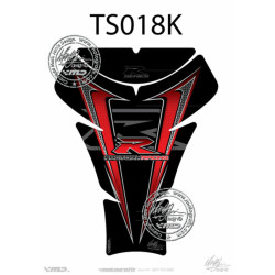 Protection de réservoir MOTOGRAFIX 2pcs noir/rouge Suzuki GSXR