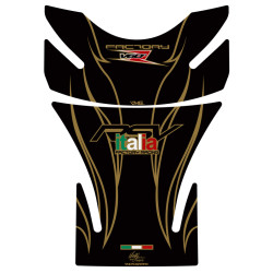 Protection de réservoir MOTOGRAFIX 2pcs noir/or Aprilia