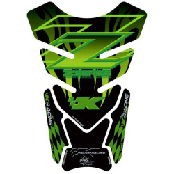 Protection de réservoir MOTOGRAFIX 4 pièces noir/vert Kawasaki