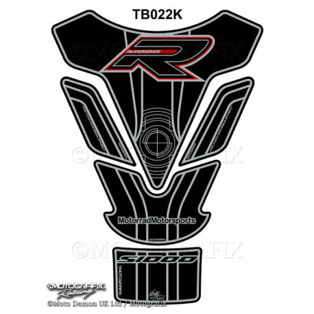 Protection de réservoir MOTOGRAFIX 5 pièces noir BMW S1000R