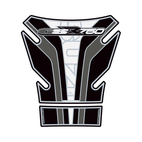 Protection de réservoir MOTOGRAFIX 2pcs noir/blanc Suzuki GSR750