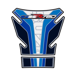 Protection de réservoir MOTOGRAFIX 2pcs blanc/bleu Suzuki GSR750