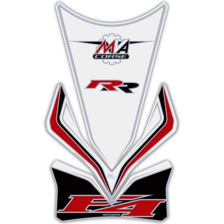 Protection de réservoir MOTOGRAFIX 3pcs blanc MV Agusta F4 1000 RR