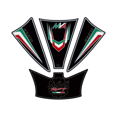 Protection de réservoir MOTOGRAFIX 3pcs noir MV Agusta F3 800
