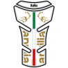 Protection de réservoir MOTOGRAFIX 2pcs blanc/or Aprilia Shiver 750/750 GT