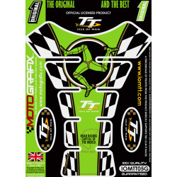 Protection de réservoir MOTOGRAFIX 1pcs vert Isle of Man