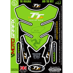 Protection de réservoir MOTOGRAFIX 4pcs vert Isle of Man