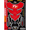 Protection de réservoir MOTOGRAFIX 4pcs rouge Isle of Man