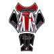 Protection de réservoir MOTOGRAFIX 4pcs Union Jack rouge Triumph