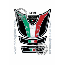 Protection de réservoir MOTOGRAFIX 4pcs noir Italia Ducati Multistrada 1200