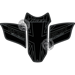 Protection de réservoir MOTOGRAFIX 3pcs noir Triumph Tiger 800