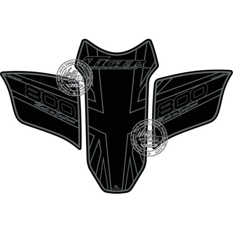Protection de réservoir MOTOGRAFIX 3pcs noir Triumph Tiger 800
