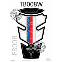 Protection de réservoir MOTOGRAFIX 2pcs bleu/rouge/blanc BMW F800R