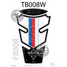 Protection de réservoir MOTOGRAFIX 2pcs bleu/rouge/blanc BMW F800R
