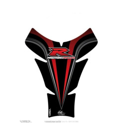 Protection de réservoir MOTOGRAFIX 1pc rouge/noir Suzuki
