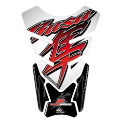 Protection de réservoir MOTOGRAFIX 4pcs blanc/rouge/noir Suzuki