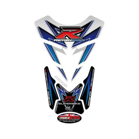 Protection de réservoir MOTOGRAFIX 4pcs blanc Suzuki