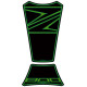 Protection de réservoir MOTOGRAFIX 2pcs noir/vert Kawasaki Z800/800E