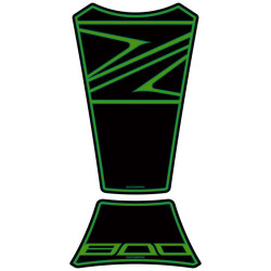Protection de réservoir MOTOGRAFIX 2pcs noir/vert Kawasaki Z800/800E