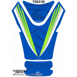Protection de réservoir MOTOGRAFIX bleu Suzuki GSX-R1000