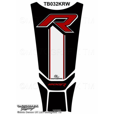 Protection de réservoir MOTOGRAFIX noir/blanc/rouge BMW R1200R
