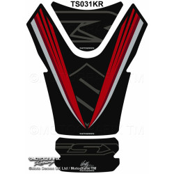 Protection de réservoir MOTOGRAFIX noir/rouge Suzuki GSX-R1000