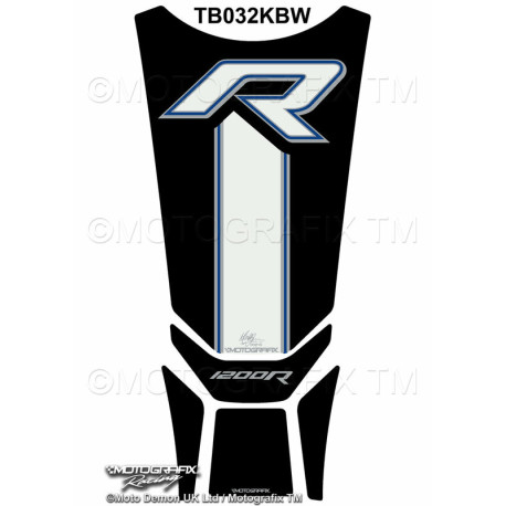 Protection de réservoir MOTOGRAFIX noir/blanc/bleu BMW R1200R