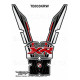 Protection de réservoir MOTOGRAFIX noir/blanc/rouge BMW S1000XR
