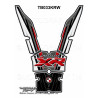 Protection de réservoir MOTOGRAFIX noir/blanc/rouge BMW S1000XR