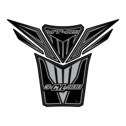 Protection de réservoir MOTOGRAFIX 6pcs noir/argent Yamaha MT-09