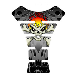 Protection de réservoir MOTOGRAFIX Street Style 1pc noir/argent Ducati