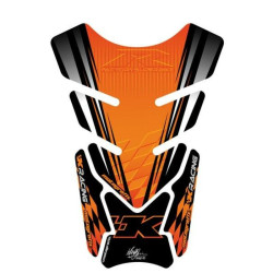 Protection de réservoir MOTOGRAFIX 4pcs noir/orange Kawasaki