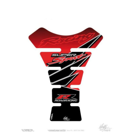 Protection de réservoir MOTOGRAFIX 1pc rouge Honda